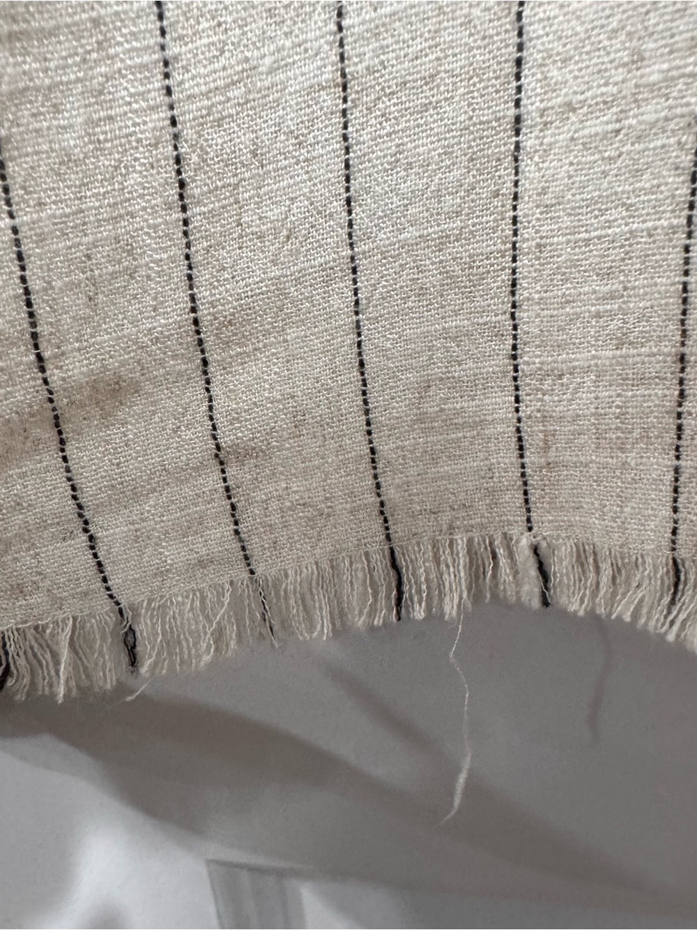 Pink Lily Cream Wide-Leg Linen Blend Pants - Picture 6 of 11